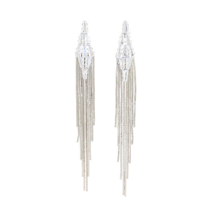 Minimalist Geometric Line Drop Earrings - Gold & Silver Plated Brass