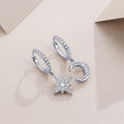 Minimalist Geometric Moissanite Earrings for Women