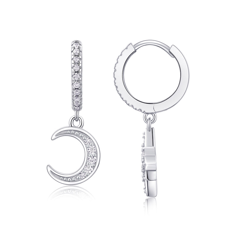 Minimalist Geometric Moissanite Earrings for Women