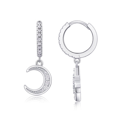 Minimalist Geometric Moissanite Earrings for Women