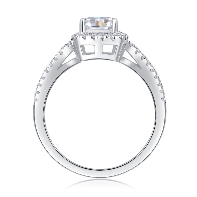 Minimalist Geometric Silver Ring for OL Fashion