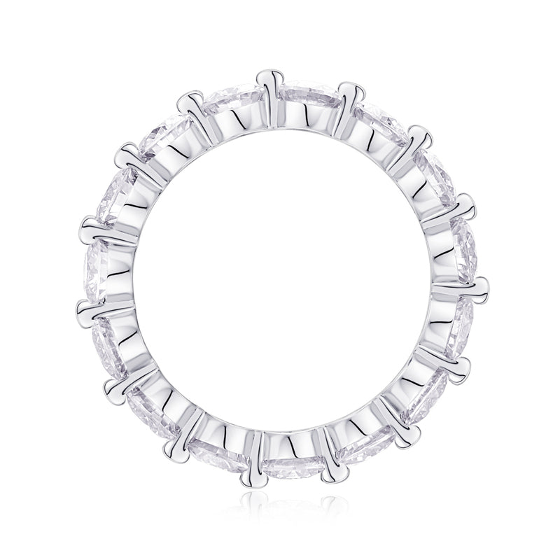 Minimalist Geometric Silver Ring for OL Fashion