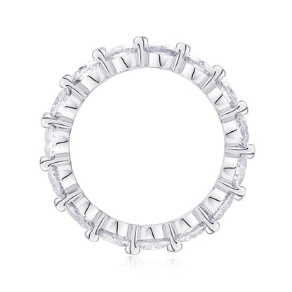 Minimalist Geometric Silver Ring for OL Fashion