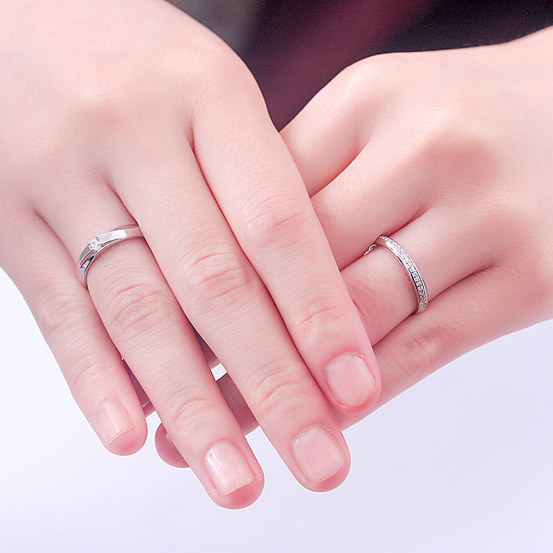 Möbius Infinity Couple Rings - 925 Sterling Silver Adjustable Matching Set