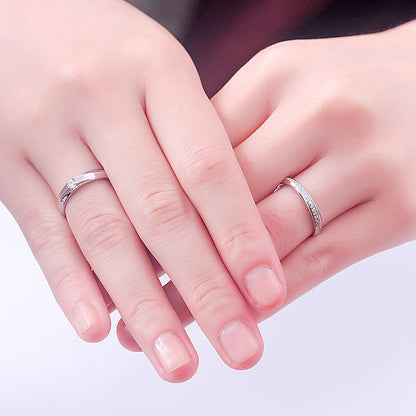 Möbius Infinity Couple Rings - 925 Sterling Silver Adjustable Matching Set