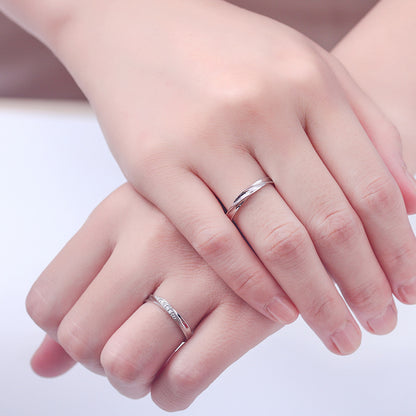 Möbius Loop Couple Rings - 925 Sterling Silver Infinite Love Matching Set