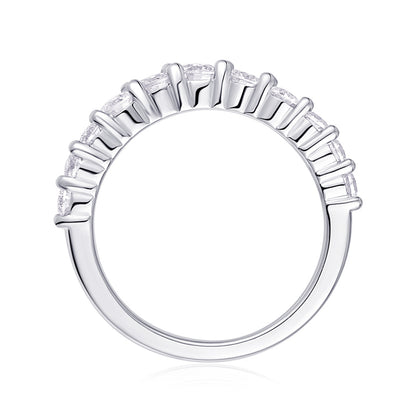 Modern Geometric Moissanite Band for Women