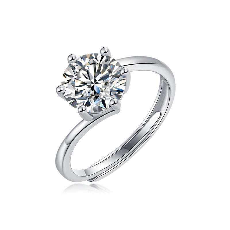 Modern Twisted Band with Sparkling Stone