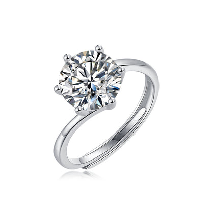 Modern Twisted Band with Sparkling Stone