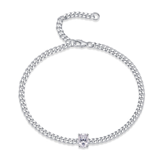 Modern Unisex Sterling Silver Bracelet for Commuting and Work