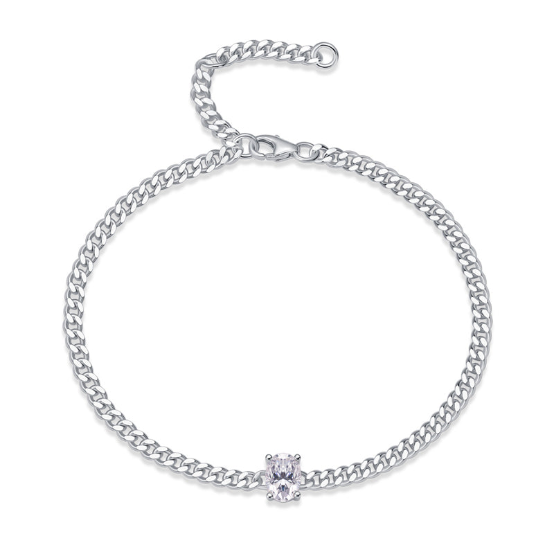 Modern Unisex Sterling Silver Bracelet for Commuting and Work