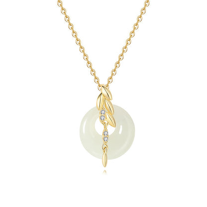 Modern Wheat Ear Jewelry Collection - 925 Sterling Silver Necklaces in Contemporary Asian Style