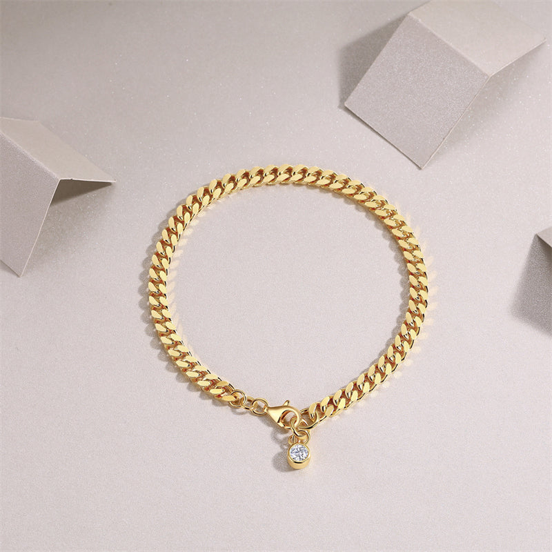 Modern Women's Sterling Silver Bracelet for Commuting and Work