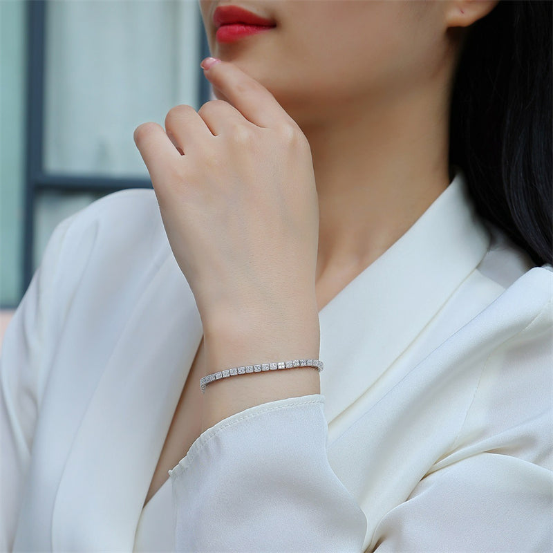 Modern Women's Sterling Silver Bracelet for Commuting and Work