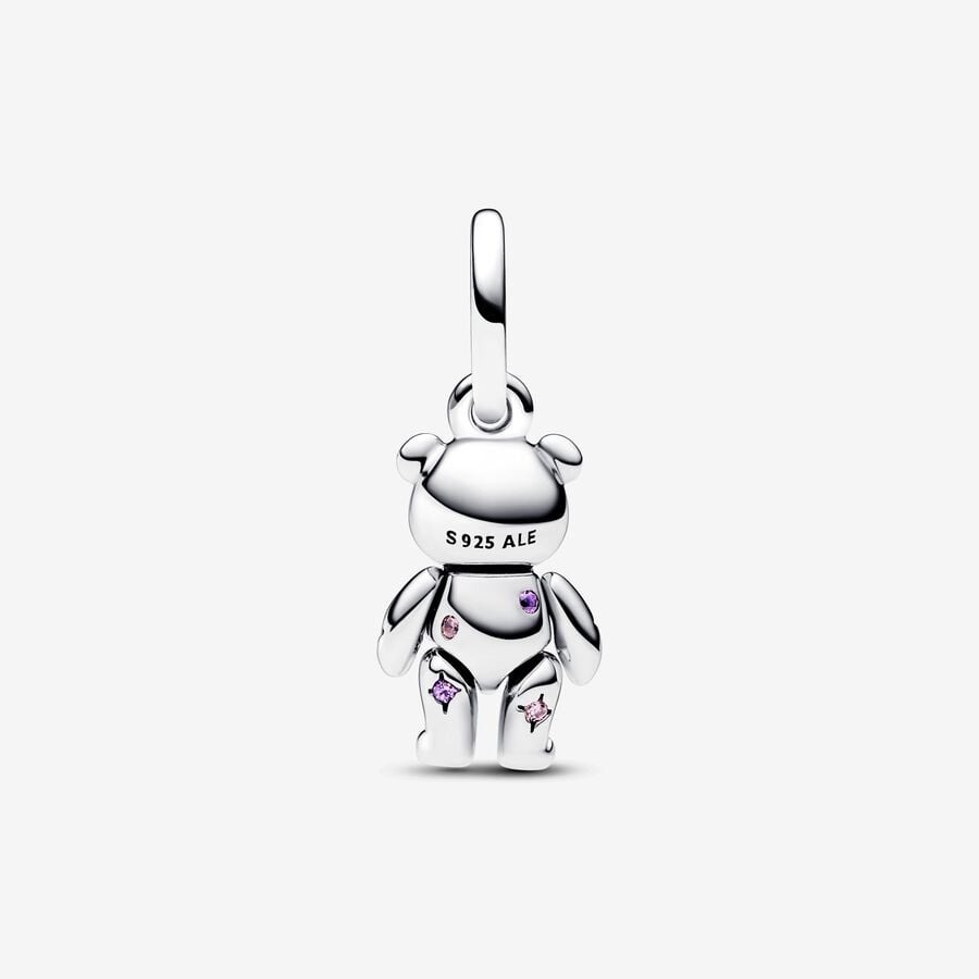 Movable Teddy Bear Dangle Charm