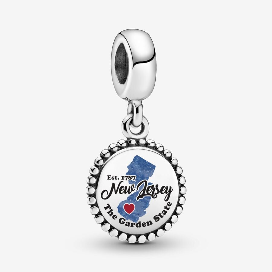 Sterling Silver NJ Charm