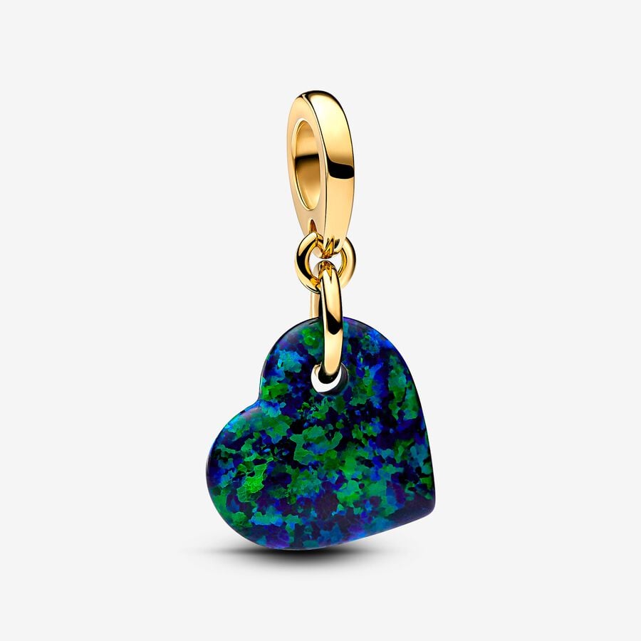 Jungle-Inspired Heart Charm