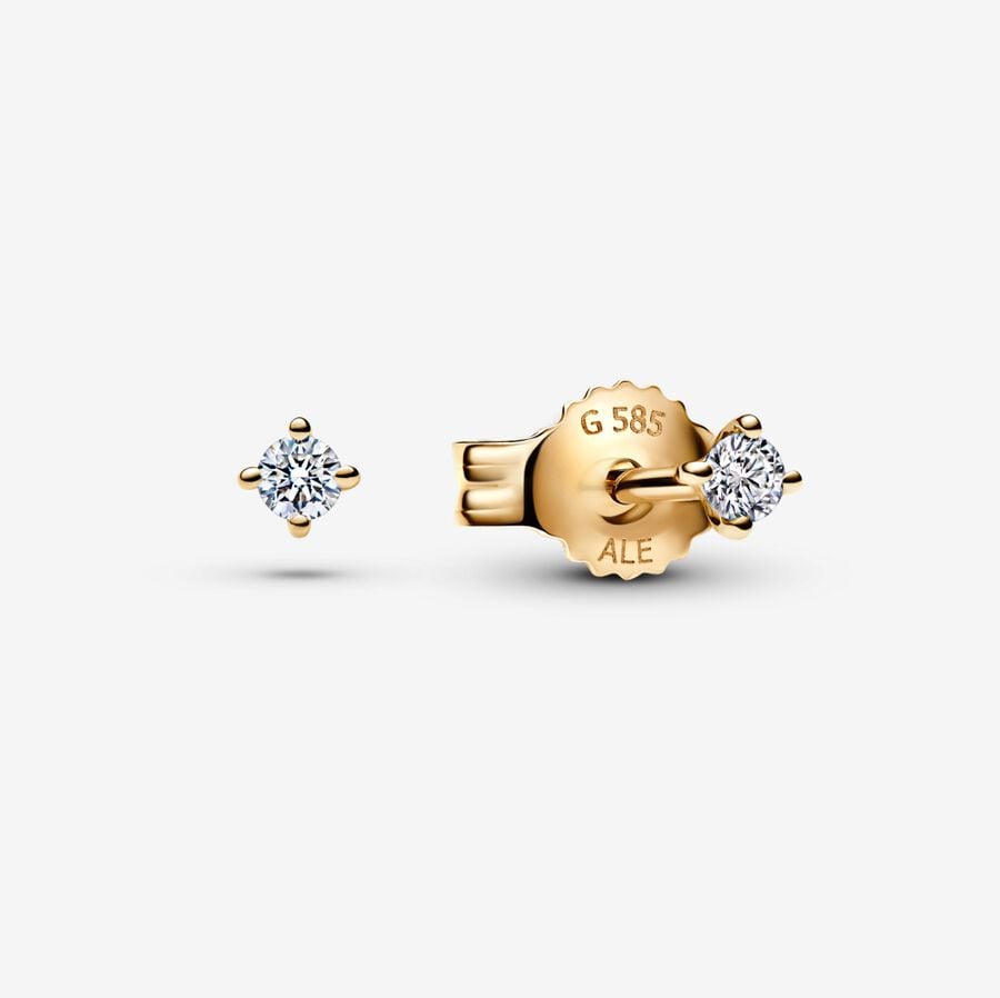 Round Brilliant Lab Diamond Earrings