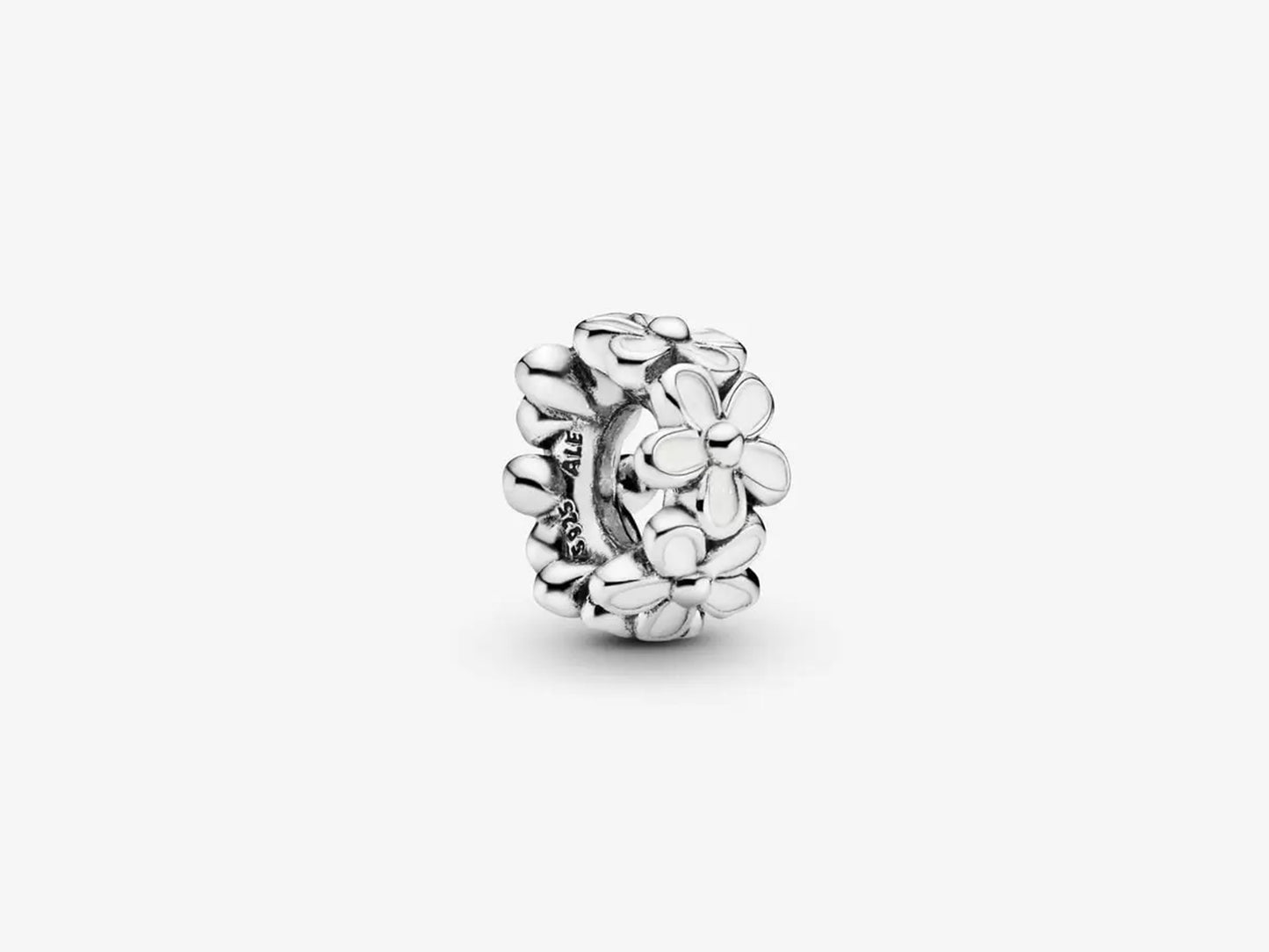 White Daisy Flower Spacer Charm
