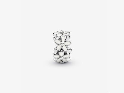 White Daisy Flower Spacer Charm