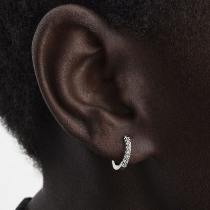 Round Brilliant Diamond Hoops