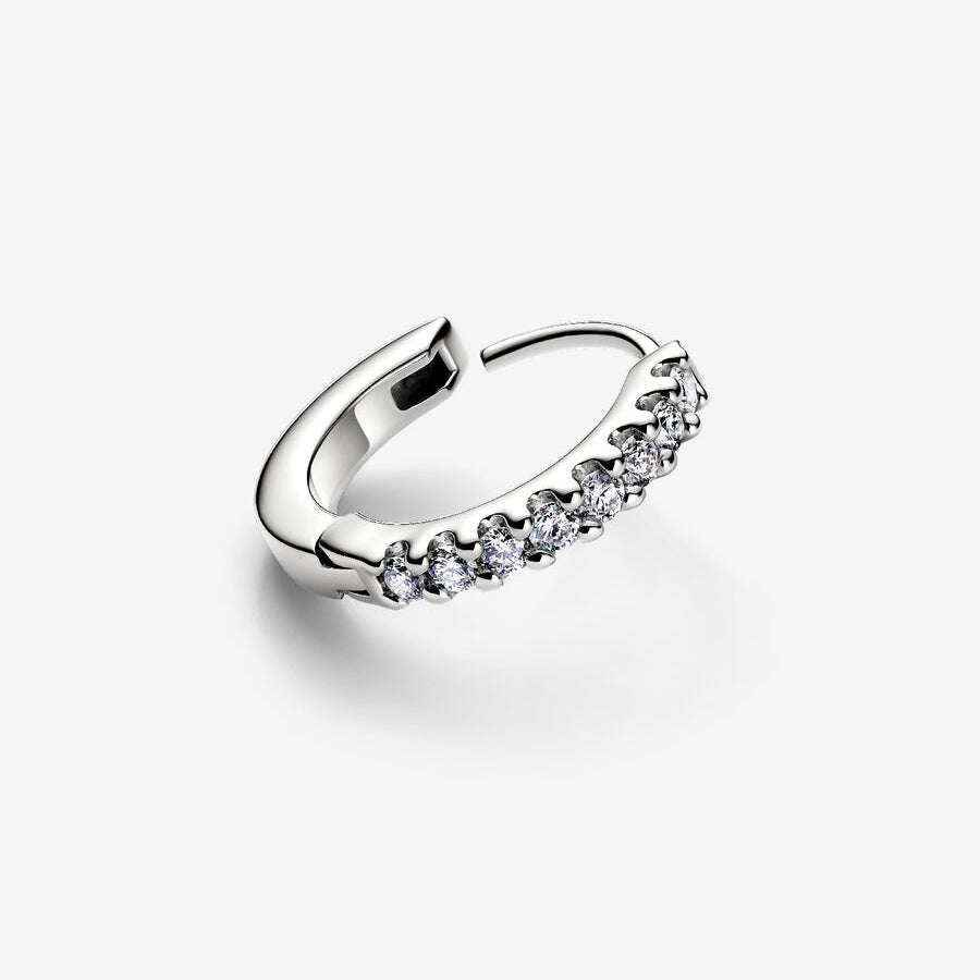 Round Brilliant Diamond Hoops