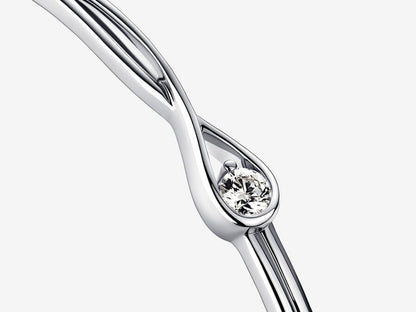 Lab-grown Diamond Bangle 0.50 carat tw 14k White Gold