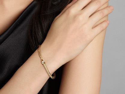 Lab-grown Diamond Bangle 0.25 carat tw 14k Gold