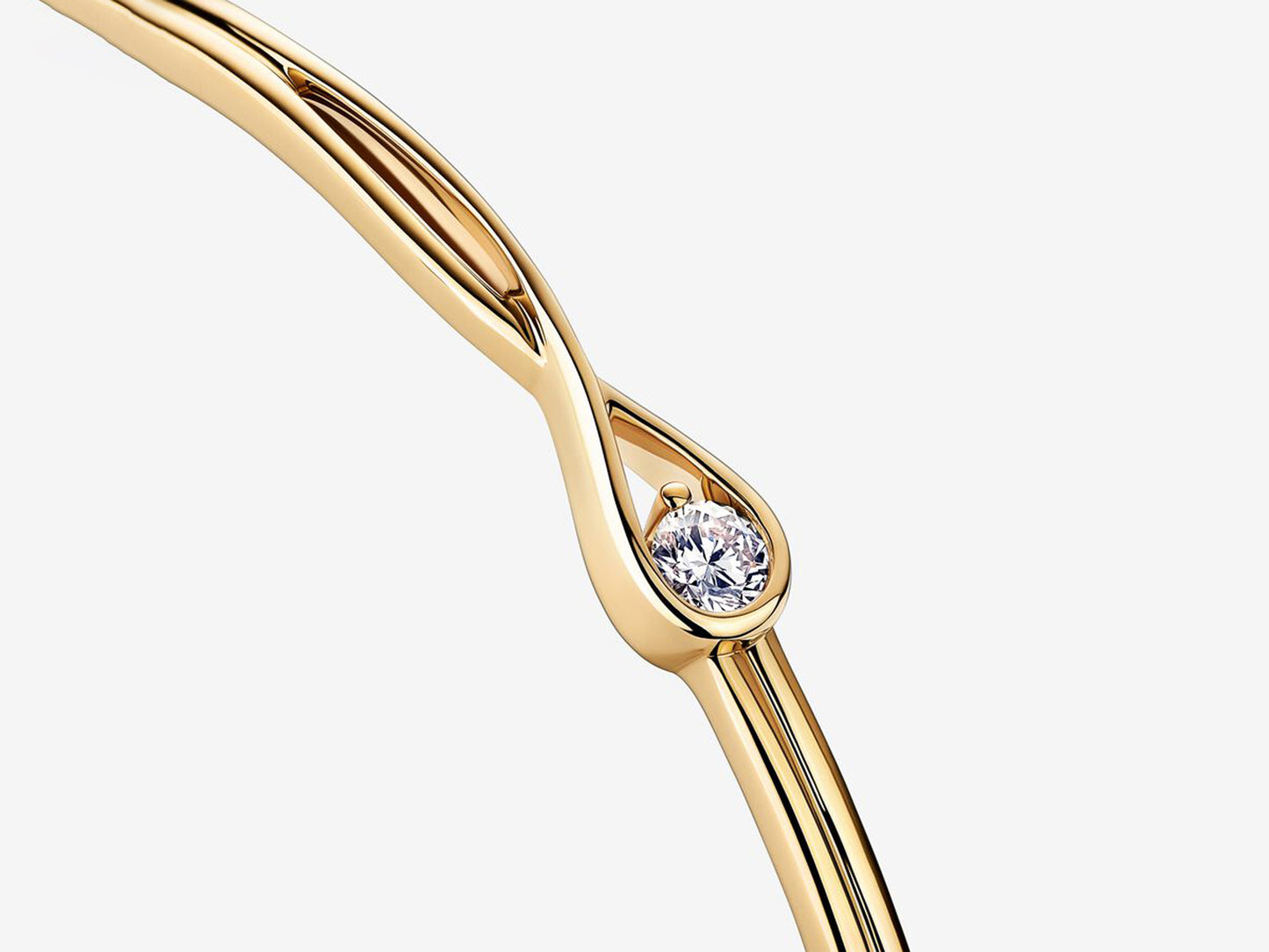 Lab-grown Diamond Bangle 0.25 carat tw 14k Gold