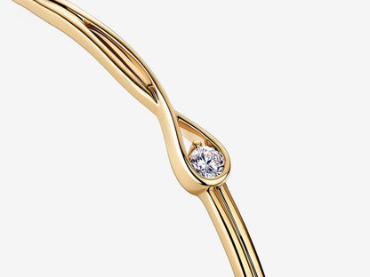 Lab-grown Diamond Bangle 0.25 carat tw 14k Gold