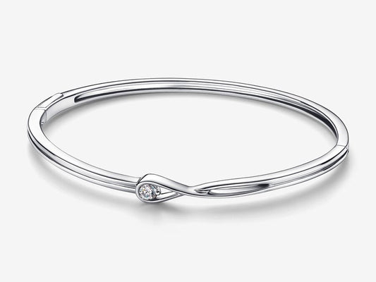 Lab-grown Diamond Bangle 0.50 carat tw 14k White Gold