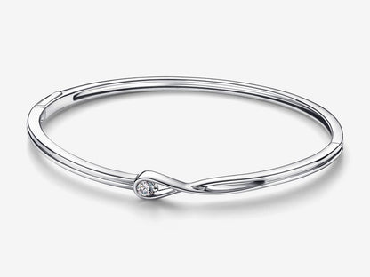Lab-grown Diamond Bangle 0.15 carat tw Sterling Silver