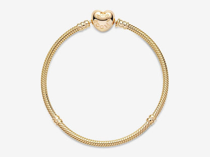 Heart Clasp Snake Chain Bracelet