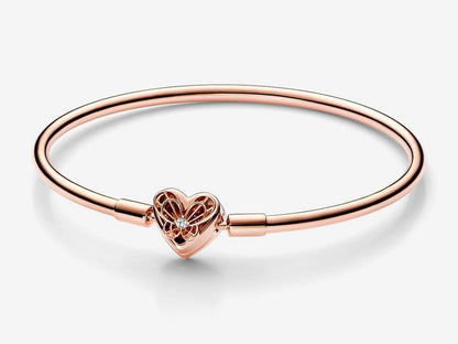 Heart & Butterfly Bangle