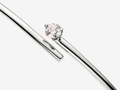 Lab-grown Diamond Open Bangle 0.25 carat tw 14k White Gold