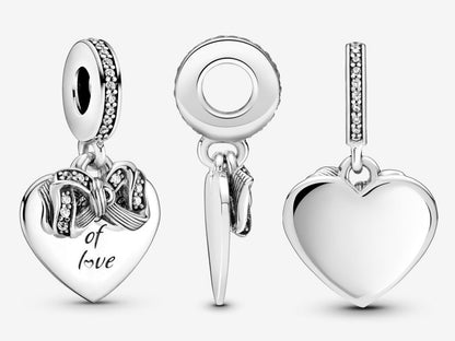 Bow and Heart Love Charm
