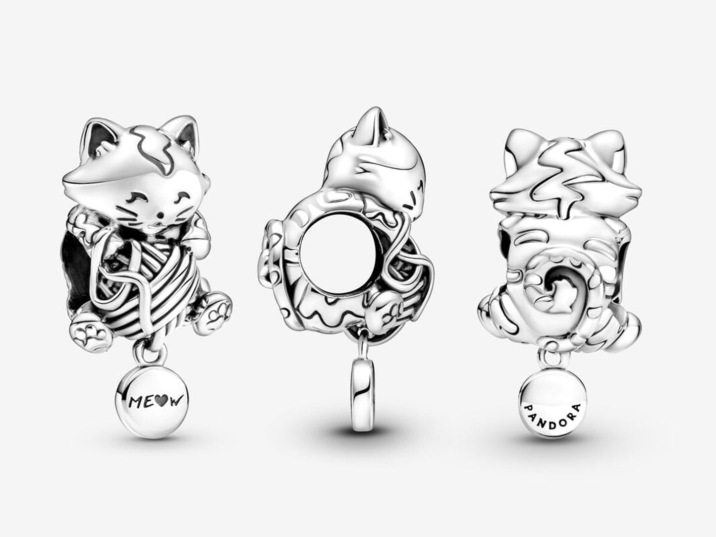 Kitten & Yarn Ball Charm