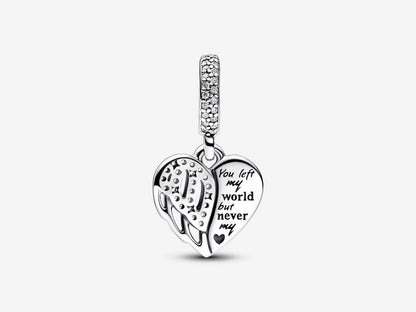 Heart & Angel Dangle Charm