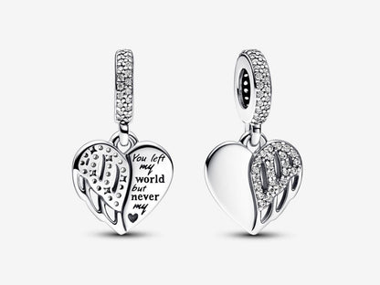 Heart & Angel Dangle Charm