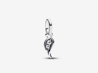 Sparkling Angel Wing Mini Dangle Charm