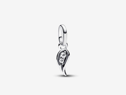 Sparkling Angel Wing Mini Dangle Charm