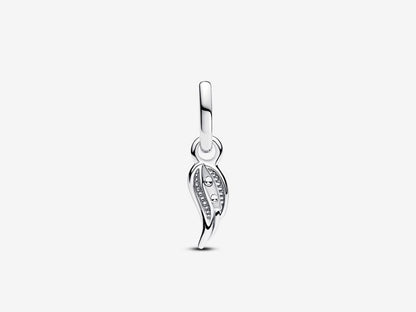 Sparkling Angel Wing Mini Dangle Charm