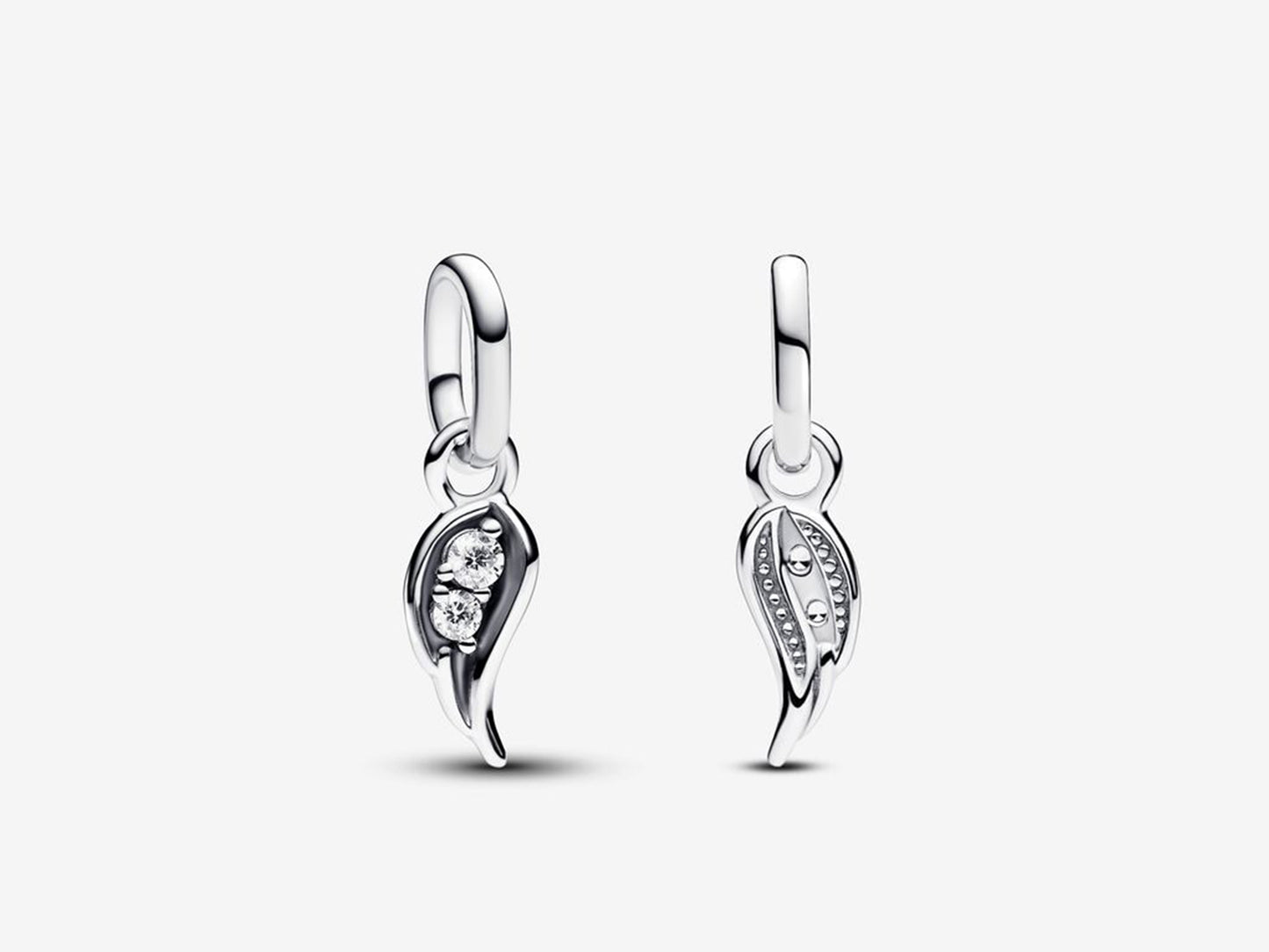 Sparkling Angel Wing Mini Dangle Charm
