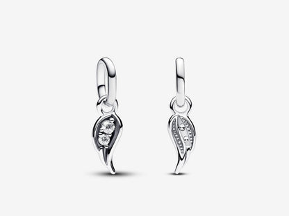 Sparkling Angel Wing Mini Dangle Charm