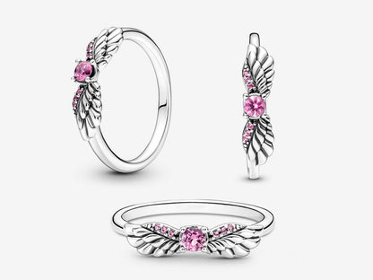 Angelic Wings Pink Ring