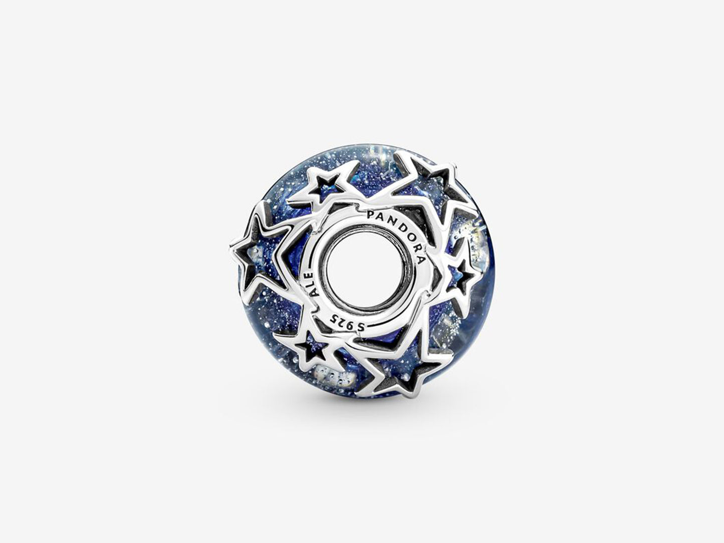 Galaxy Blue & Star Murano Charm