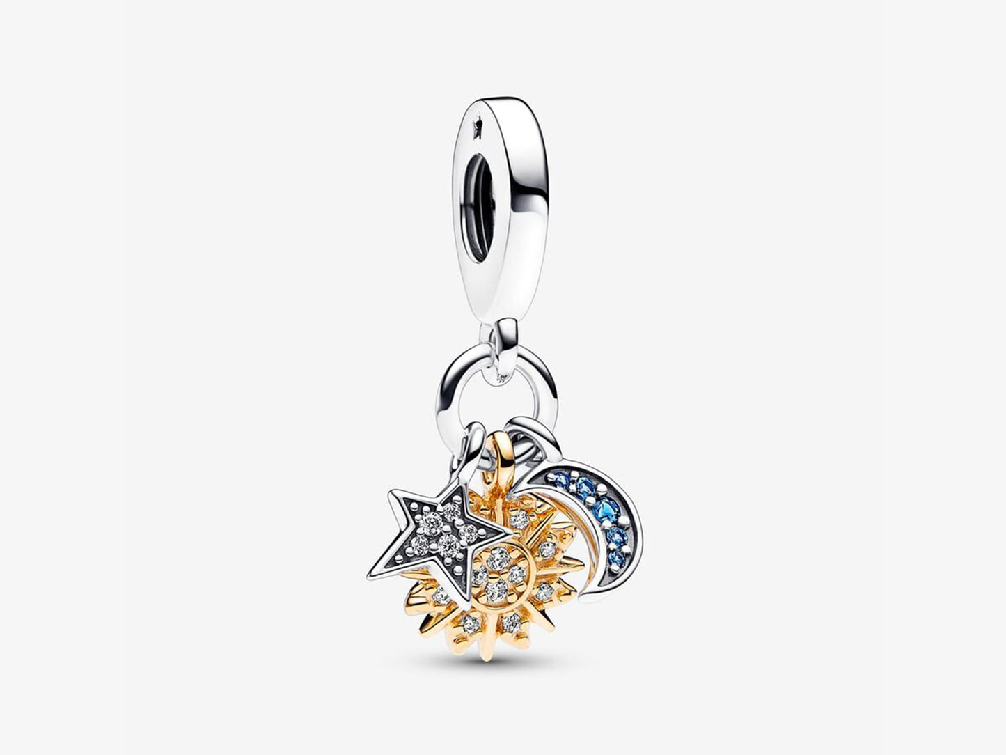 Two-tone Celestial Triple Dangle Charm