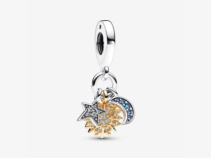 Two-tone Celestial Triple Dangle Charm