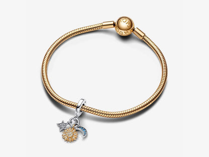 Two-tone Celestial Triple Dangle Charm