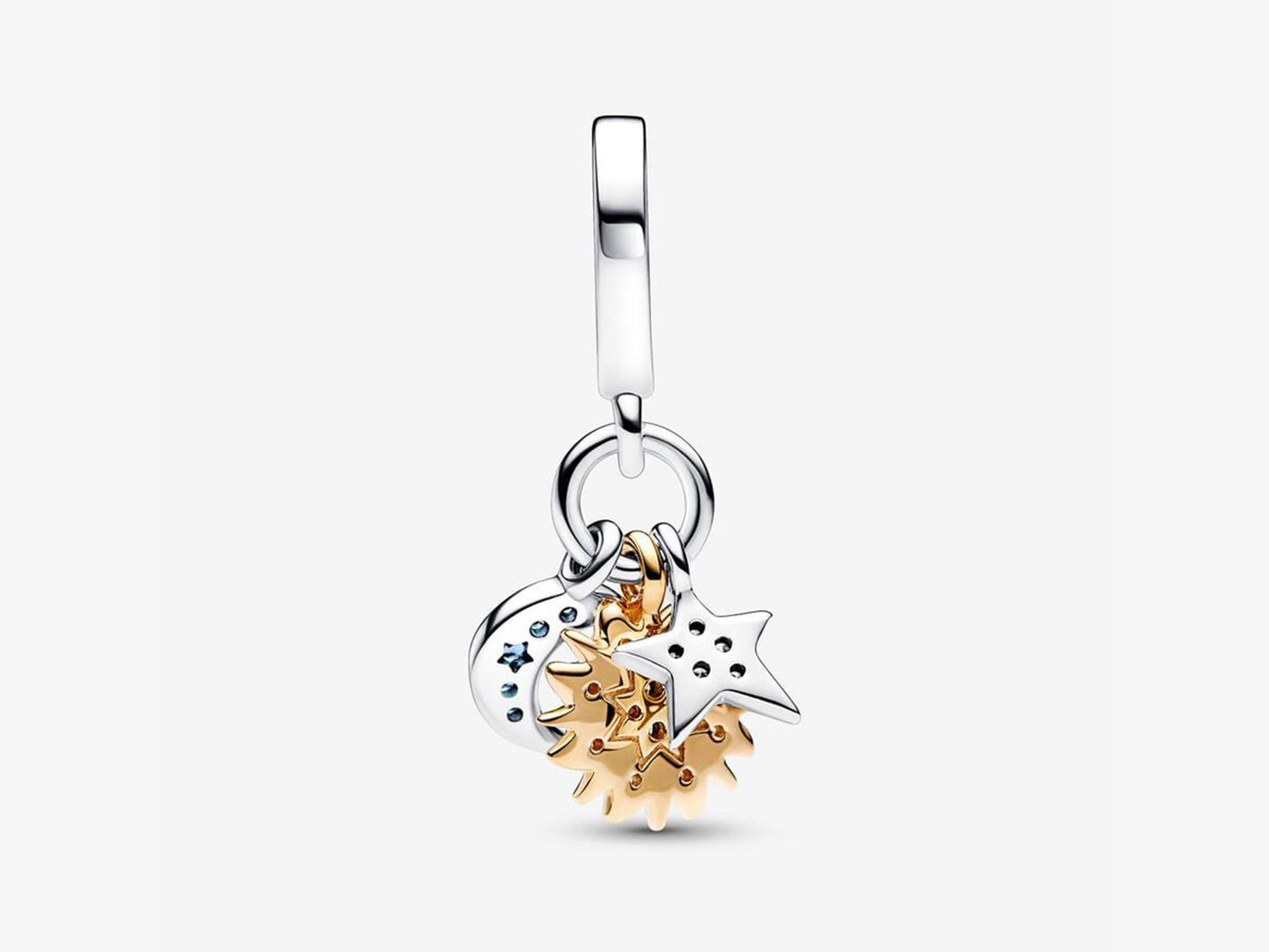 Two-tone Celestial Triple Dangle Charm